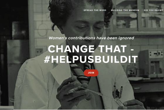Screen Capture of Help Us Build It Campaign Site