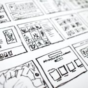 planning for a website using storyboarding